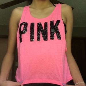 Super Cute PINK Muscle/Workout Tee